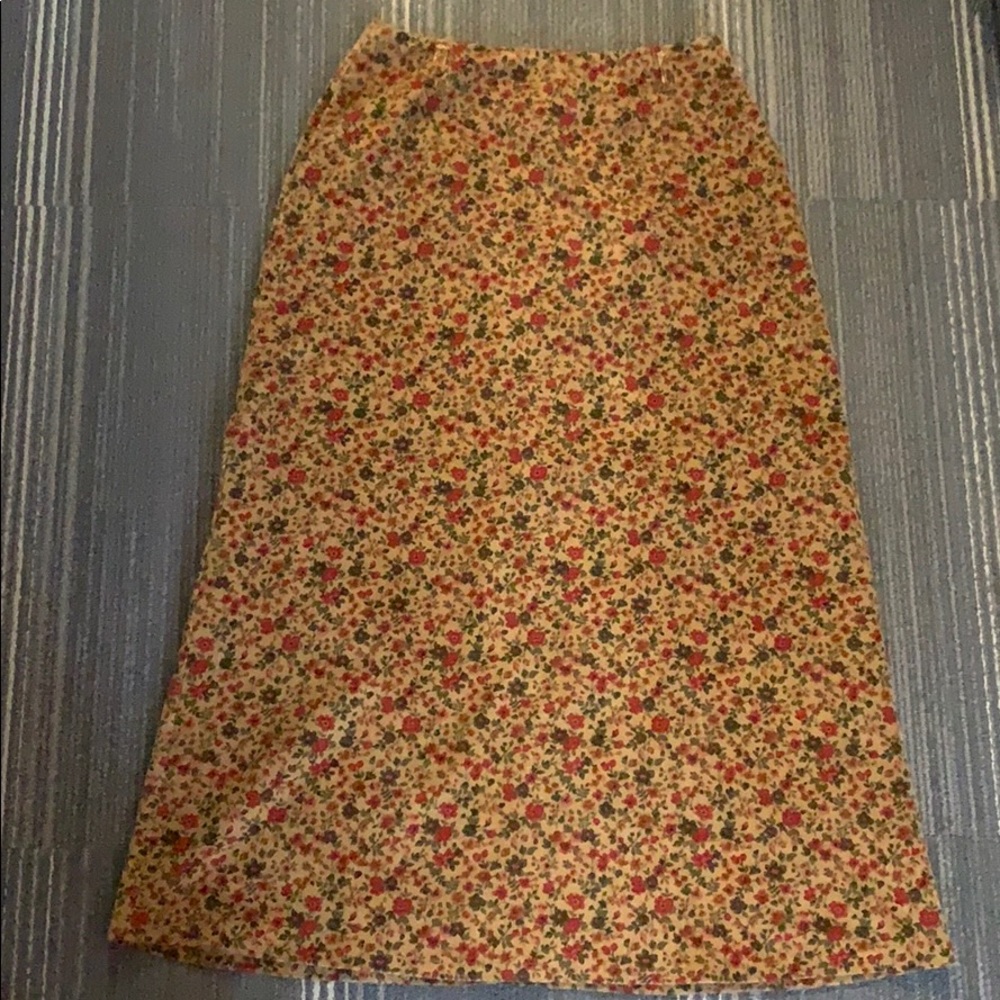 Laura Ashley Corduroy Maxi Floral Size 6/8